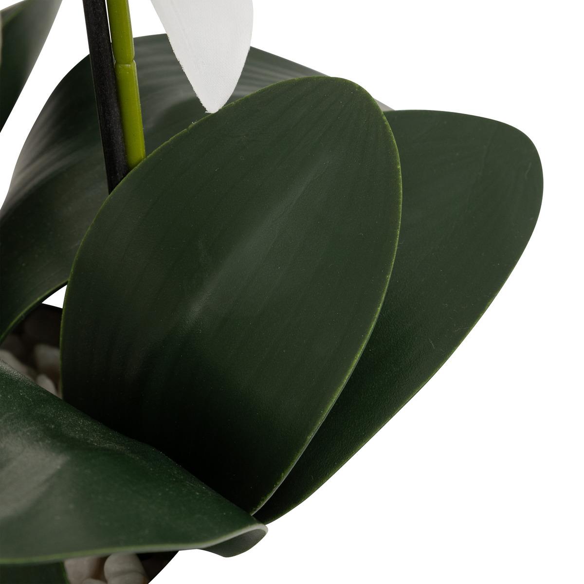 ORCHIDEE POT CIMENT MICK BLANC H.80CM