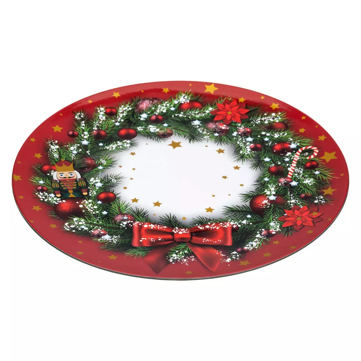 Lot de 12 dessous d'assiette Couronne Rouge