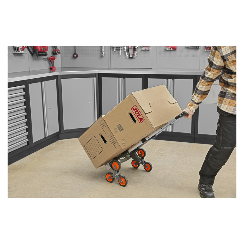 Sammenleggbar trappetralle 50 kg