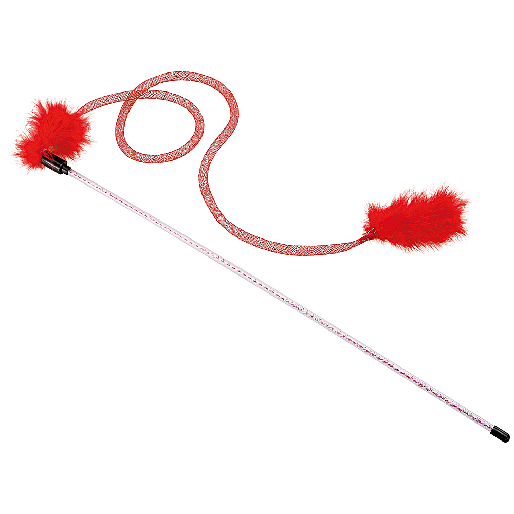 Cane à pêche jeu chat pendante ferplast baguette chats pa 5002 différentes couleurs