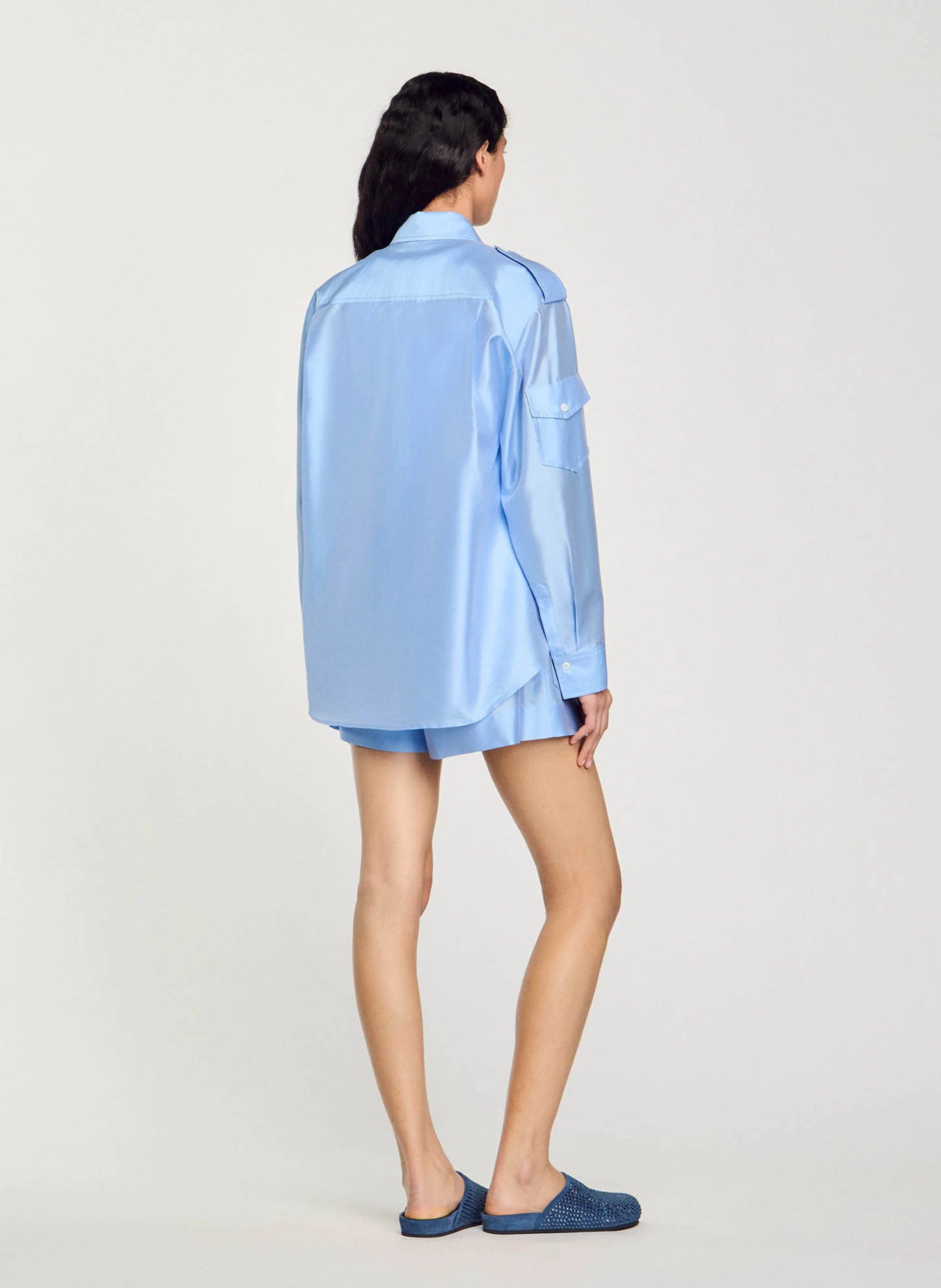Chemise col classique | Bleu