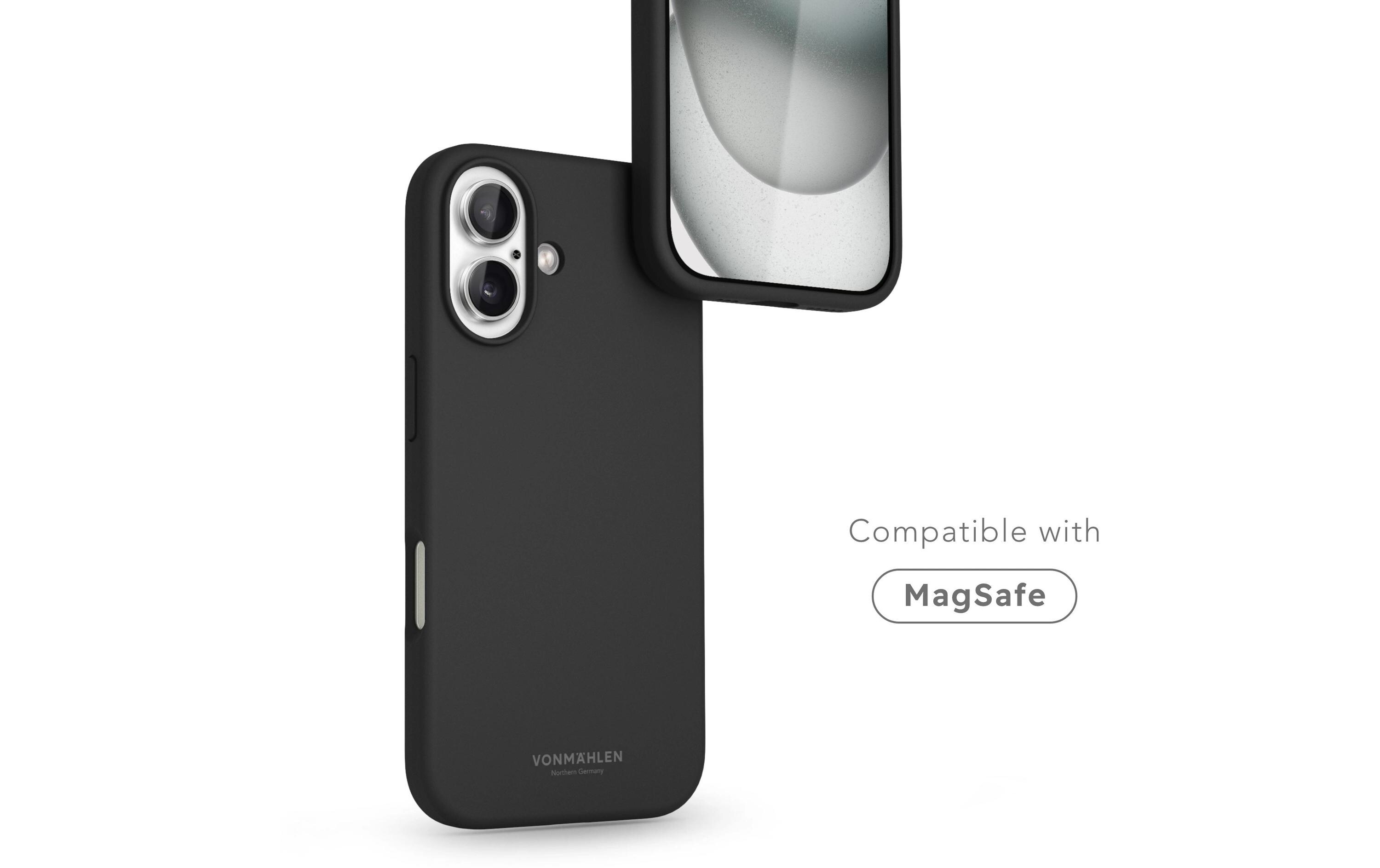 Back Cover Soft Silicone iPhone 16 BlackSilicone Backcover für das Apple iPhone 16