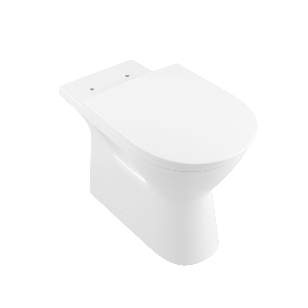 Villeroy & Boch ViCare randloos duoblok toilet CeramicPlus met AntiBac wit glans