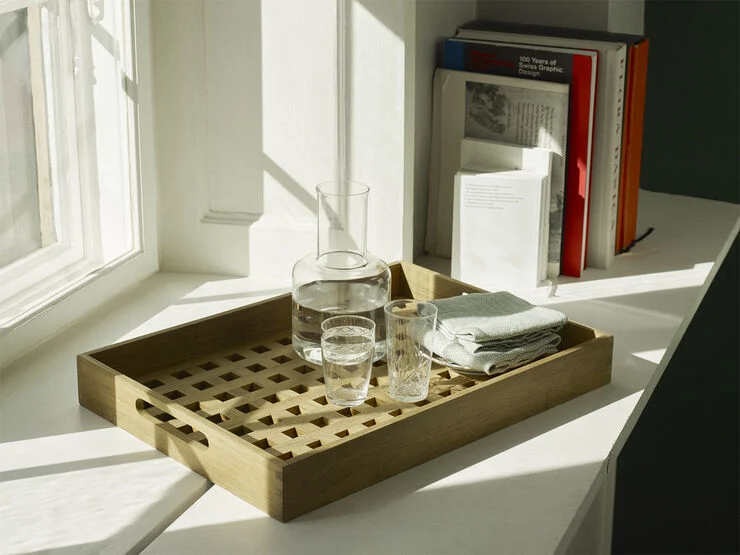 Skagerak Fionia Tray 52x36 cm, Teak Brun