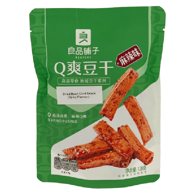 Bestore Ingelegd Gedroogde Tofu Snack Pikante Smaak 128g