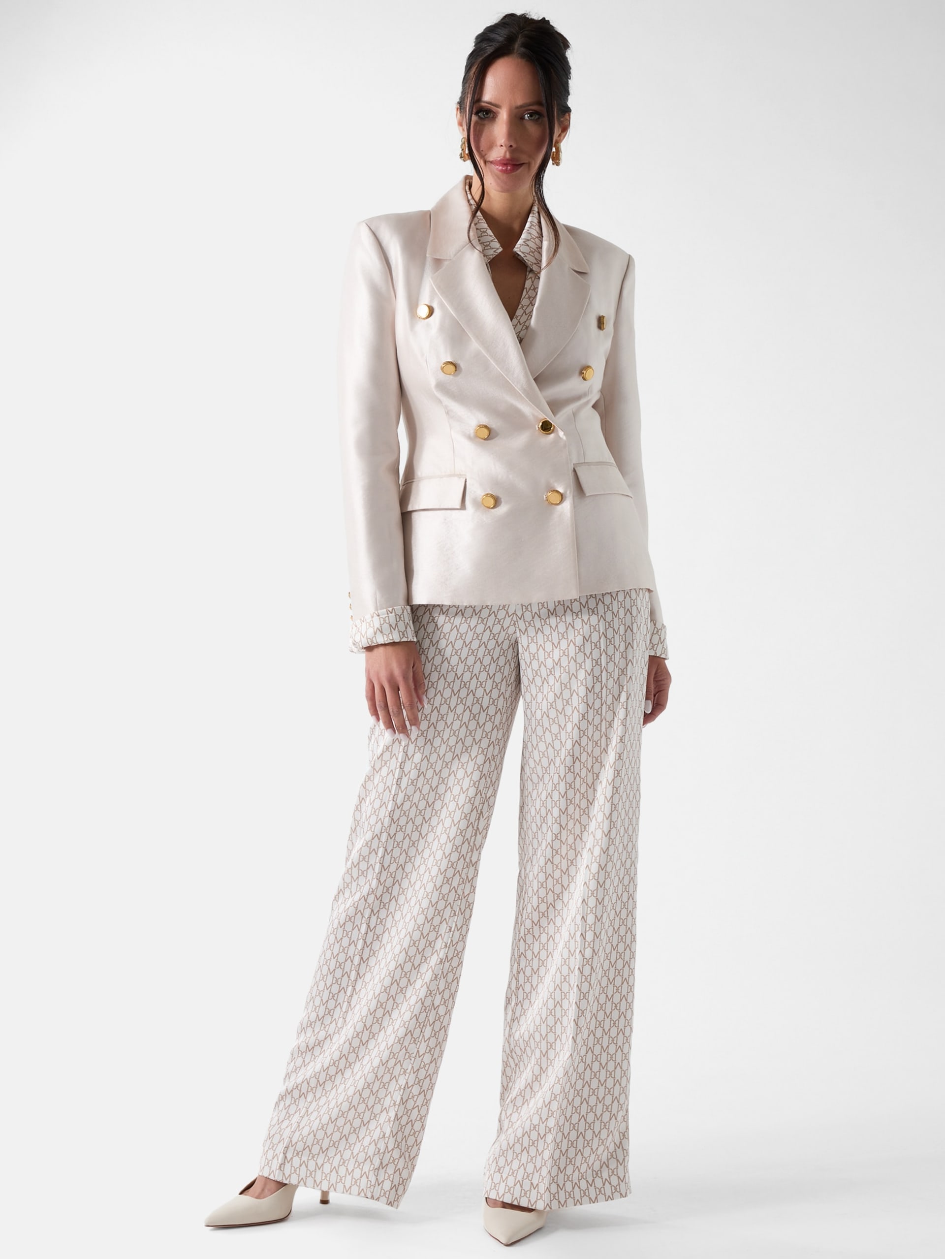Blazer Eco Milla de Abotoamento Duplo
