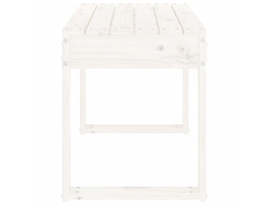 VIDAXL - Banc de jardin blanc 80x38x45 cm bois massif de pin