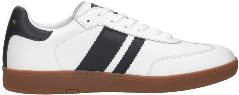 Pantofola d'Oro Bomber suède leren sneakers wit zwart