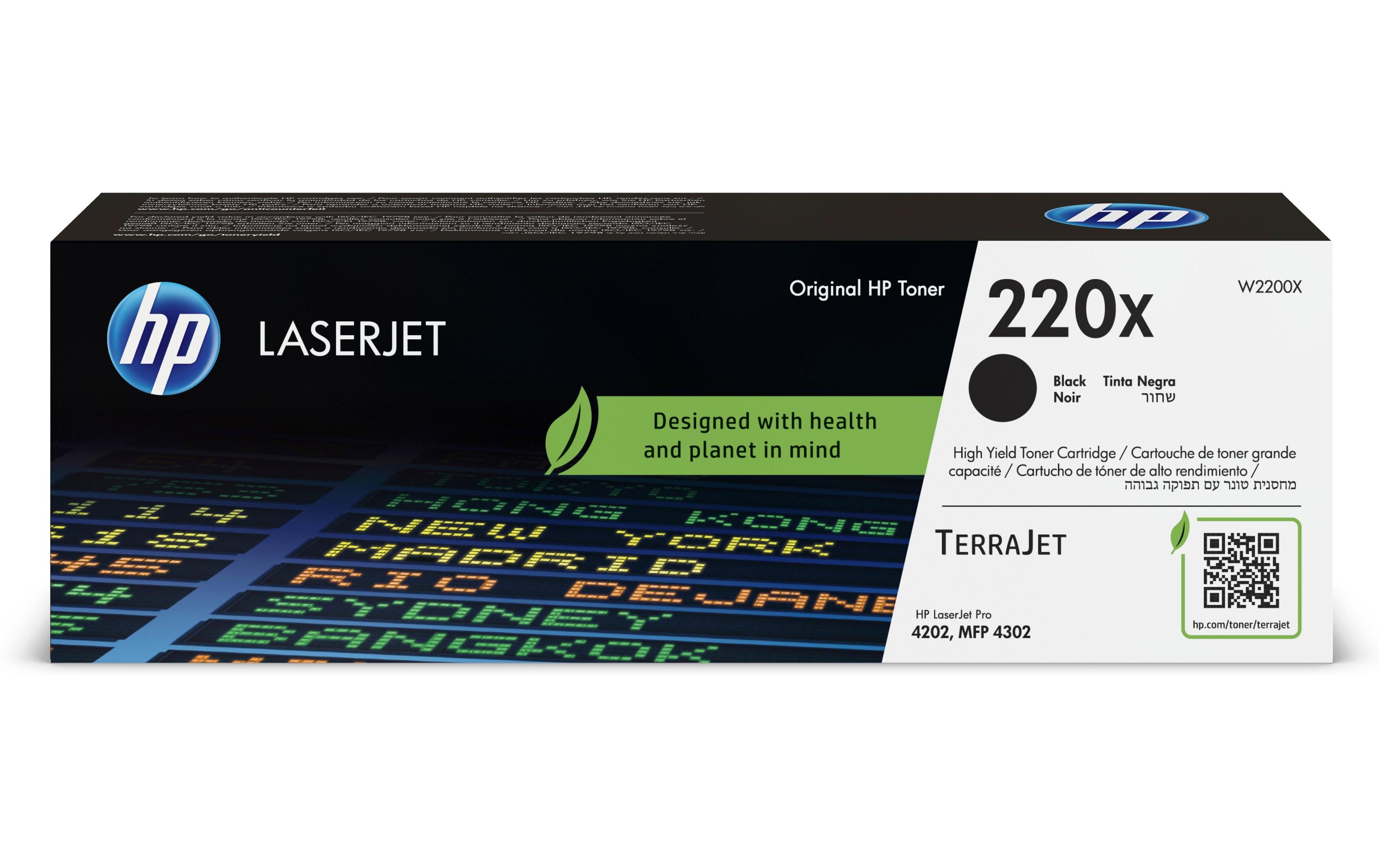 Toner Nr. 220X (W2200X) Black<br>Druckerpatrone, Schwarz