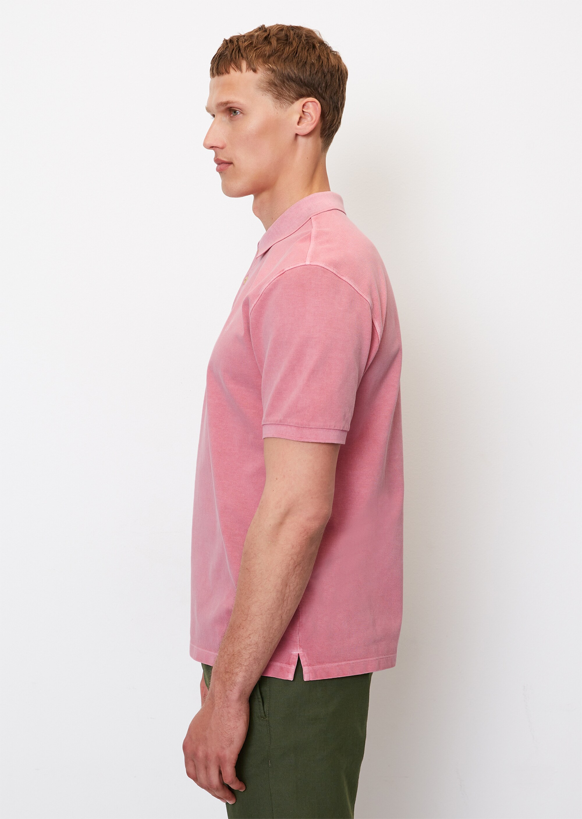 Kurzarm-Poloshirt Piqué regular aus Bio-Baumwolle