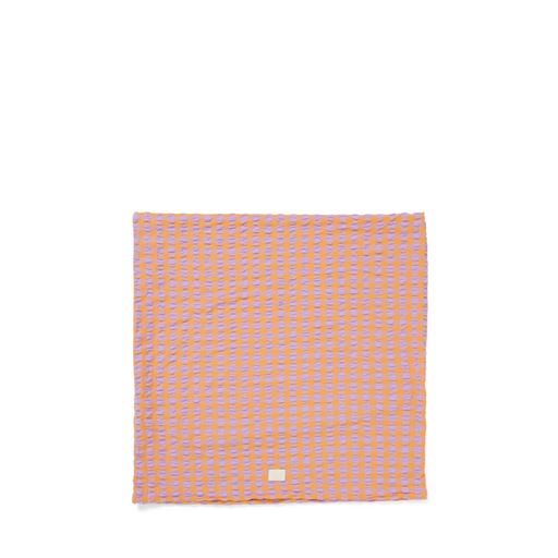 Juna Bæk&Bølge Pudebetræk, Lavender/Peach, 60x63 cm