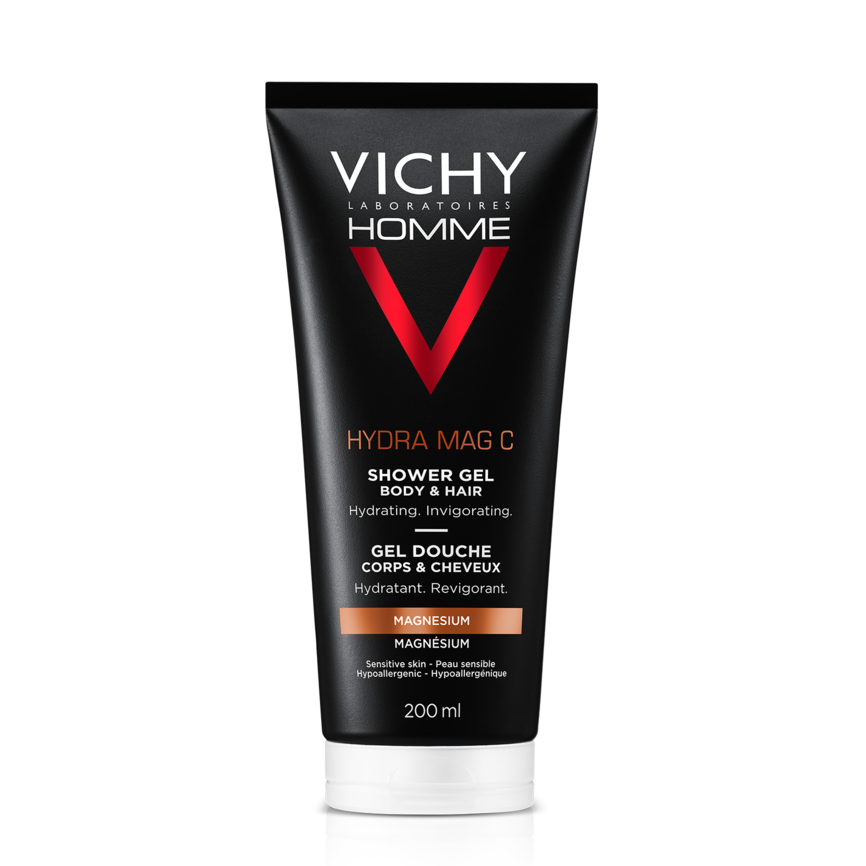 Vichy Homme Hydra Mag C dusjgelé til hår/kropp, 200ml