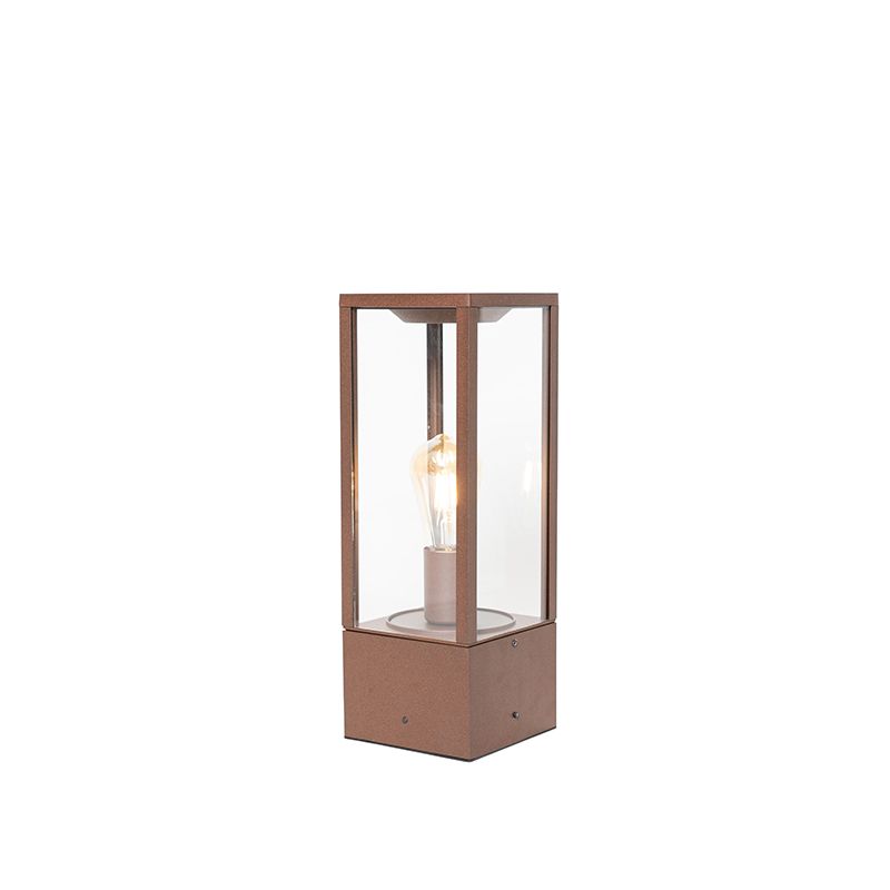 Industriële staande buitenlamp roestbruin 40 cm IP44 - Charlois