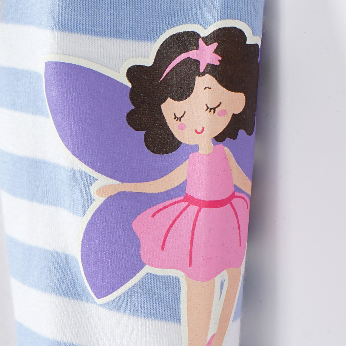 Topolino Mädchen Leggings im Streifen-Look hellblau / weiss