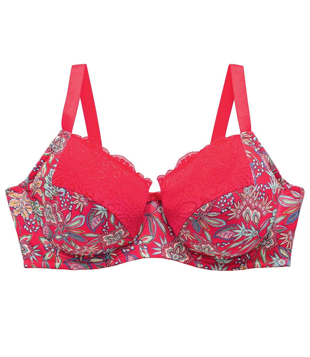 Soutien-gorge grand maintien multico rouge Aria