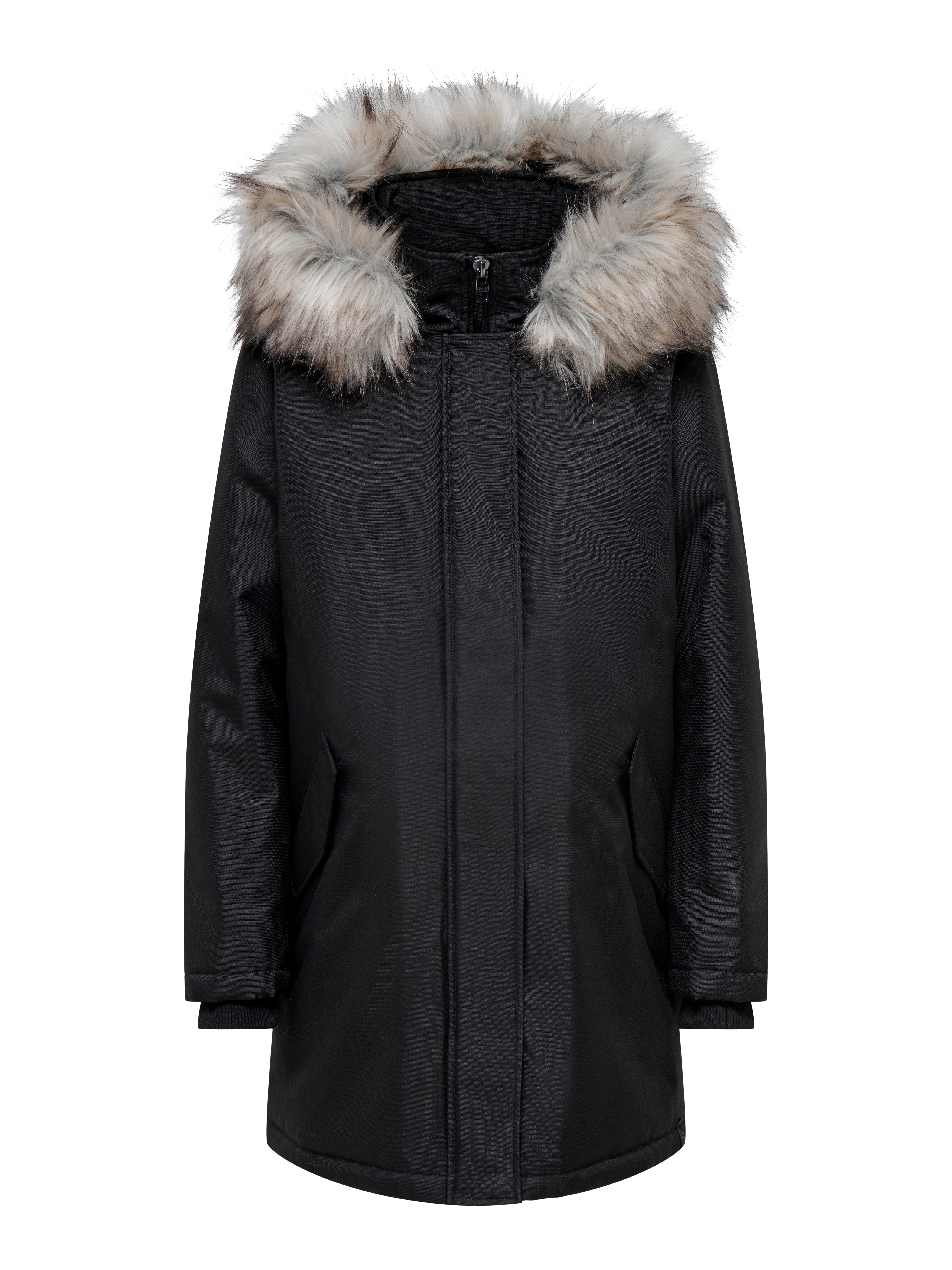 OLMNEWKATY Langer Parka Black