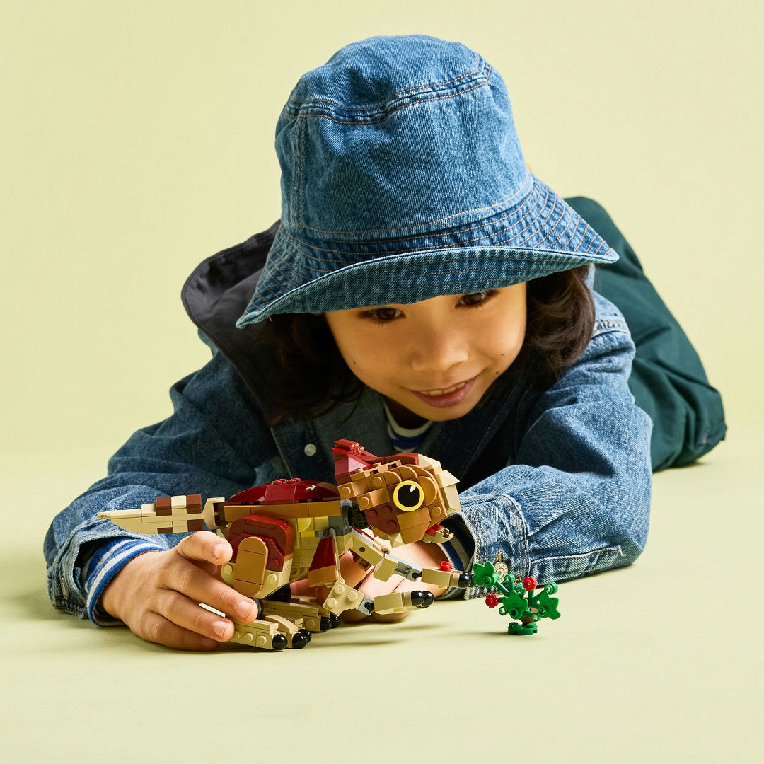 LEGO jurassic world babydinosaurus dolores aquilops set
