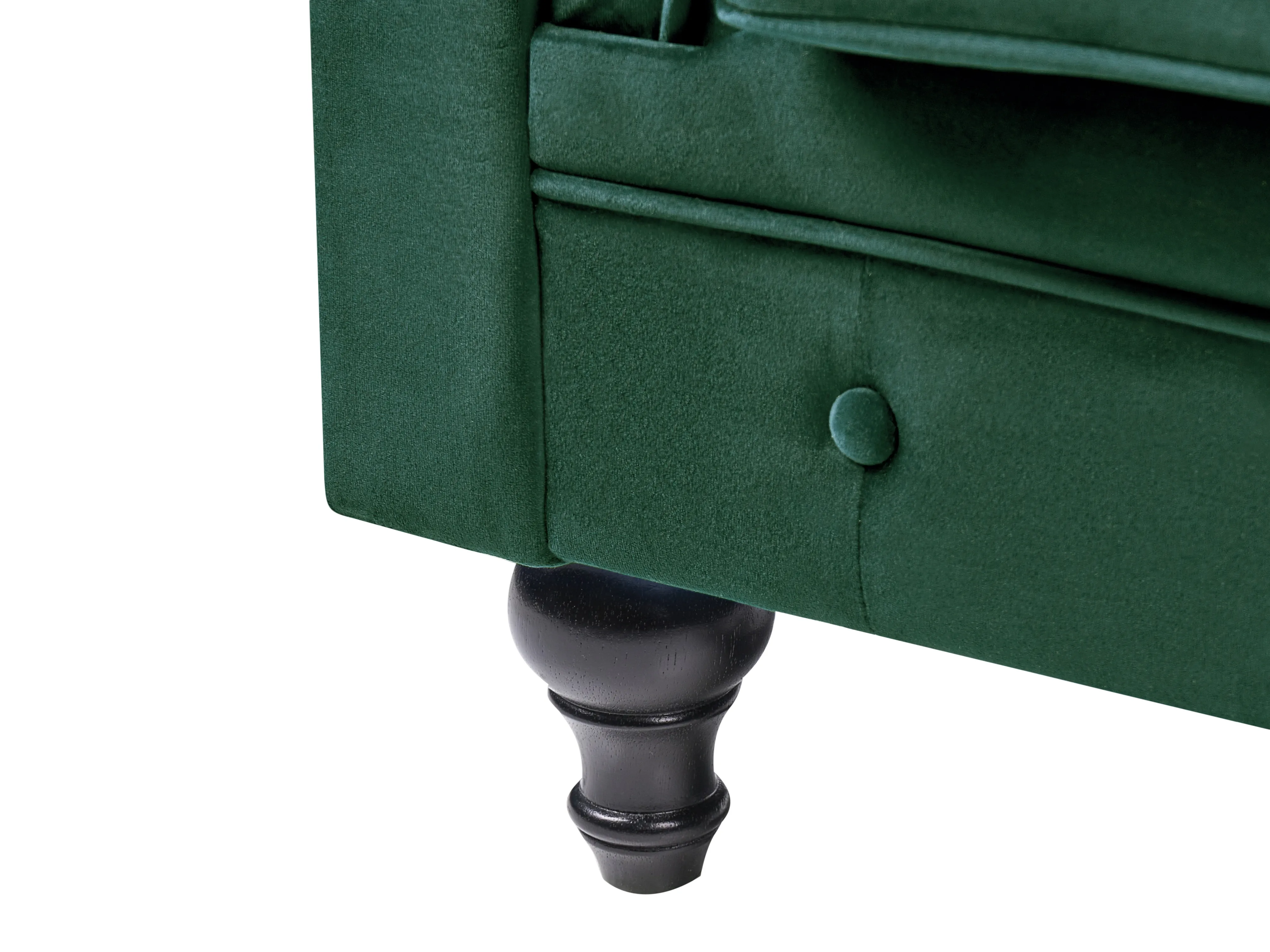 Bankenset 4-zits CHESTERFIELD Fluweel Smaragdgroen