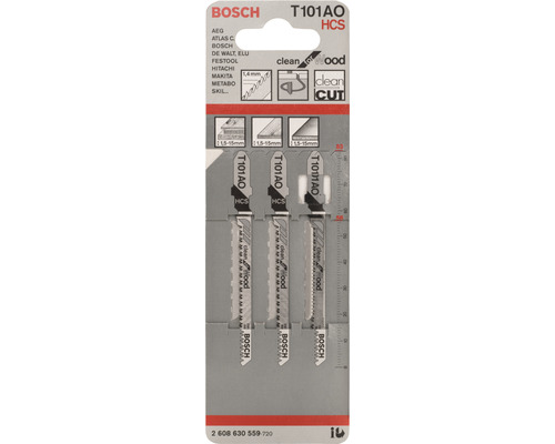 Bosch T 101 AO decoupeerzaagblad, 3-pack