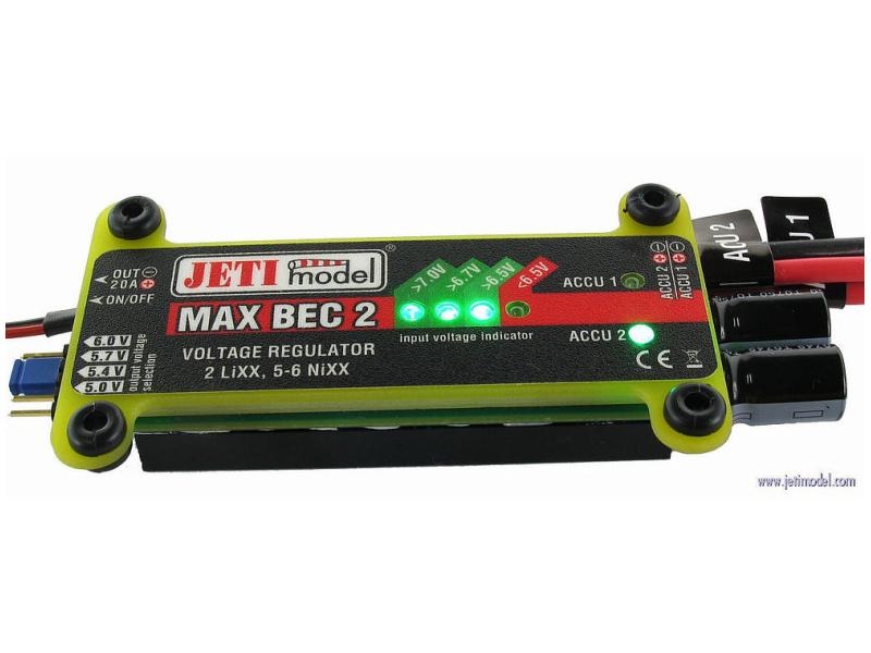 Jeti Stromversorgung MAX BEC 2 12A BEC Empfänger Stromversorgung