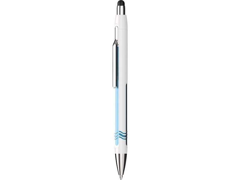 Schneider Eingabestift Epsilon Weiss/Blau Touchpen mit Kugelschreiber