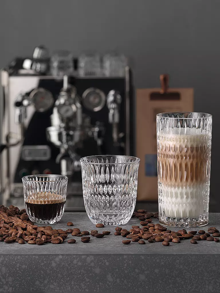 NACHTMANN Espresso Doppio Glas 2er Set ETHNO Barista 90ml transparent