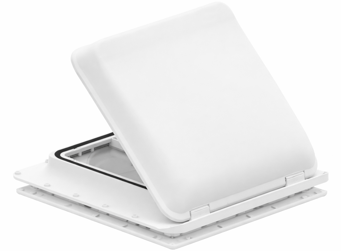 Fiamma Turbo Vent Premium 40 x 40 dakluik met ventilator - white