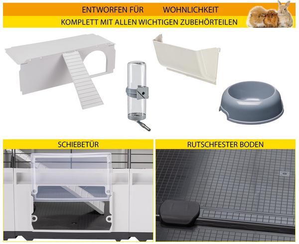 ferplast Nagerheim Modular 3, hellgrau, ca.