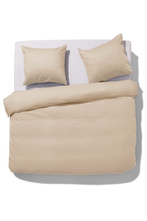housse de couette percale 240x200/220 sable