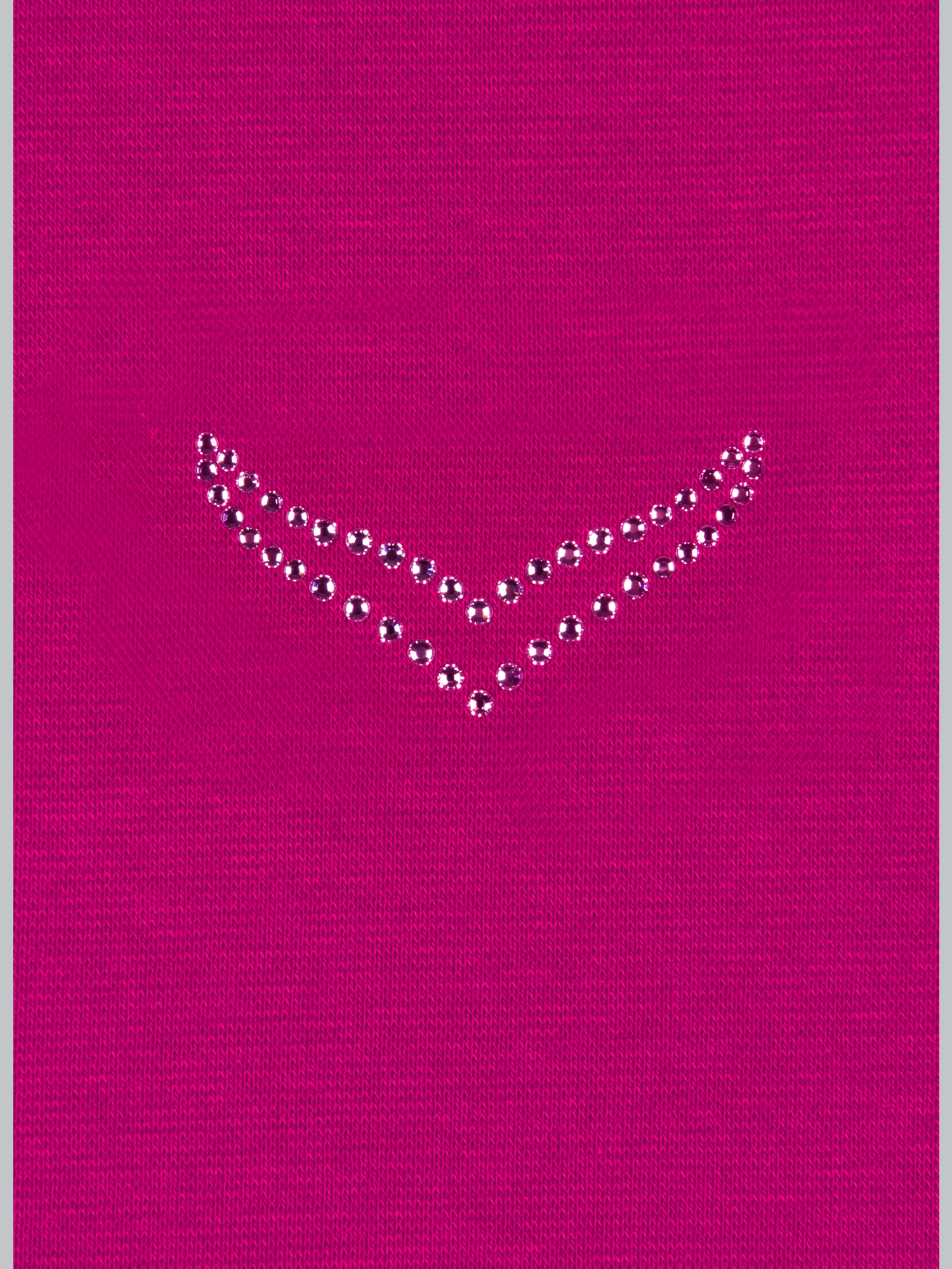 Poloshirt mit Kristallsteinen Magenta