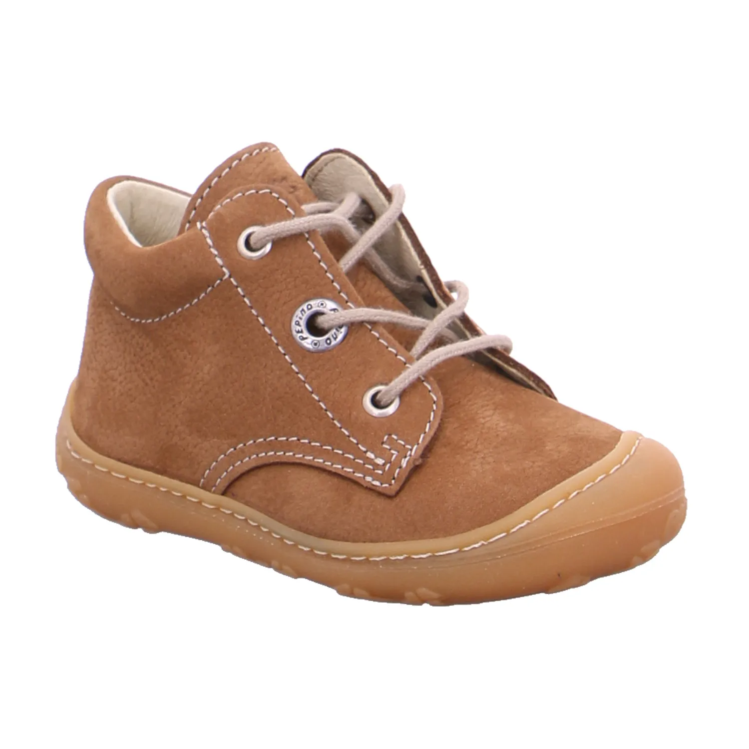 PEPINO Lauflernschuh Cognac Leder  Bottine Unisex