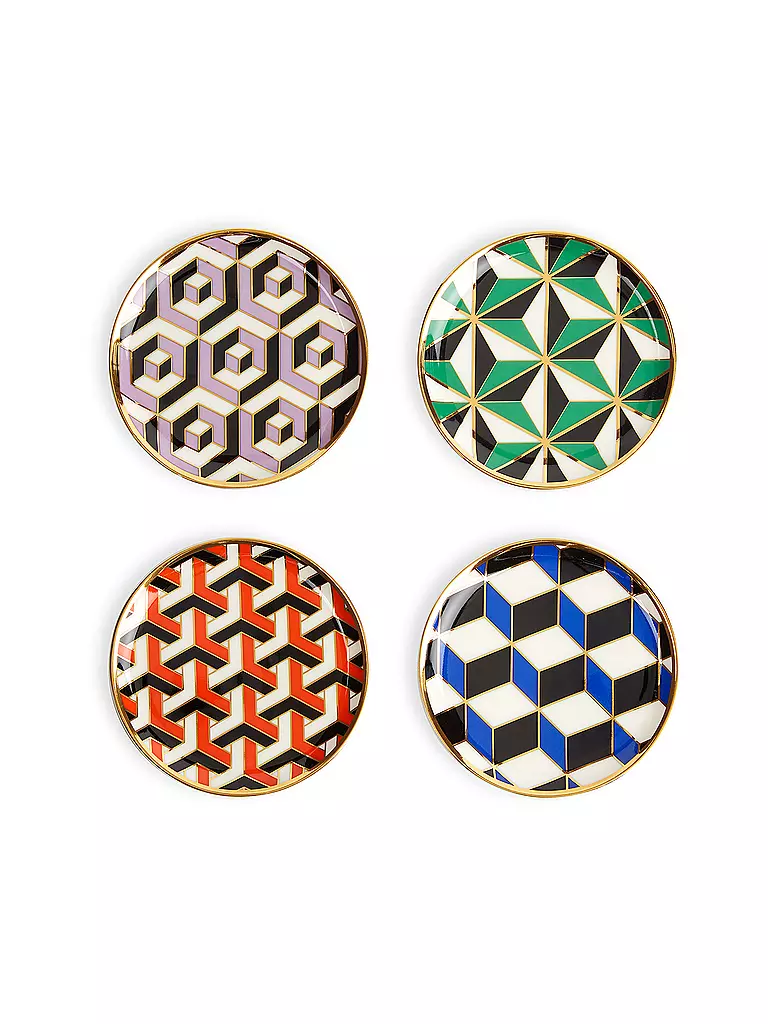 JONATHAN ADLER Untersetzer 4-er Set VERSAILLES Multi bunt