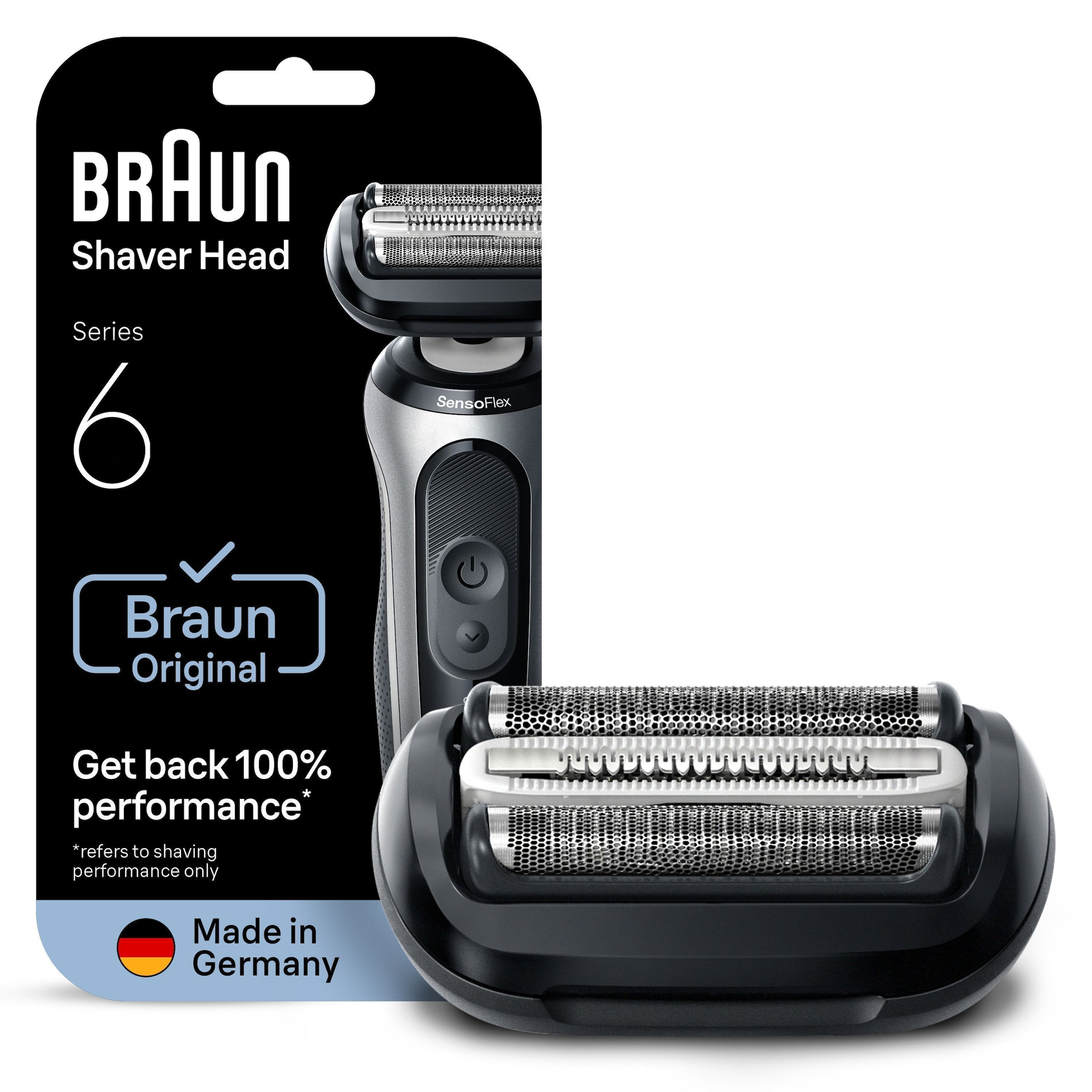 Braun Ersatzscherkopf »Series 6 64B« Kompatibel mit Braun Series 6 Rasierern der Generation 60, 61 und 62