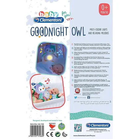 Clementoni Leucht-Plüsch Eule / Goodnight Owl
