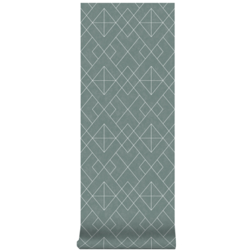 Vliesbehang Demi groen 113318