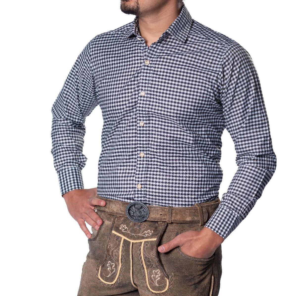 Oktoberfest Blouse Zwart Heren