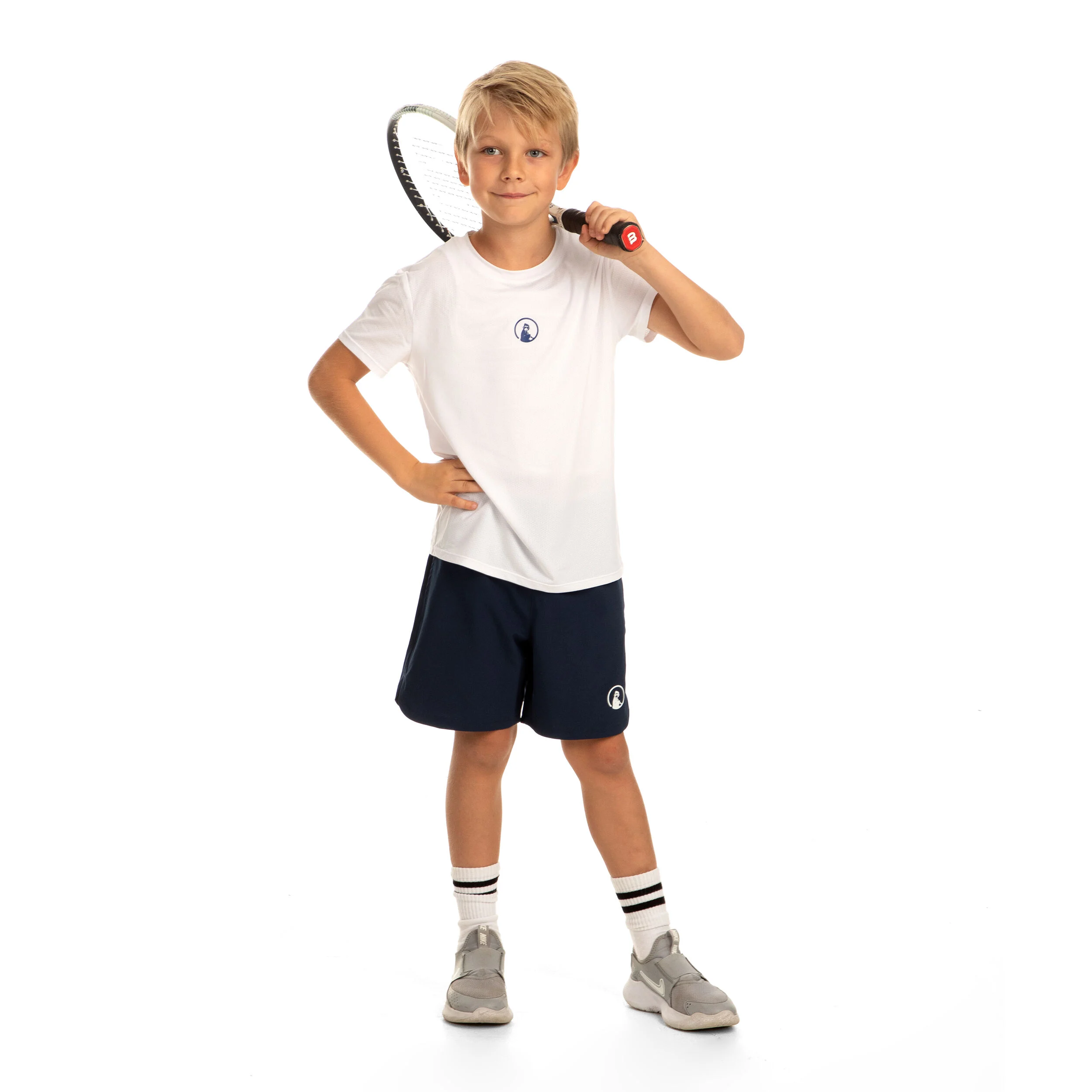 Quiet Please Smash Shorts Garçons - Bleu Foncé , Blanc