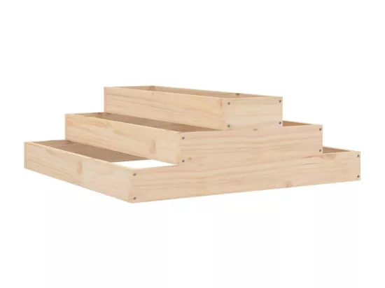 Jardinière 80x80x27 cm Bois massif de pin