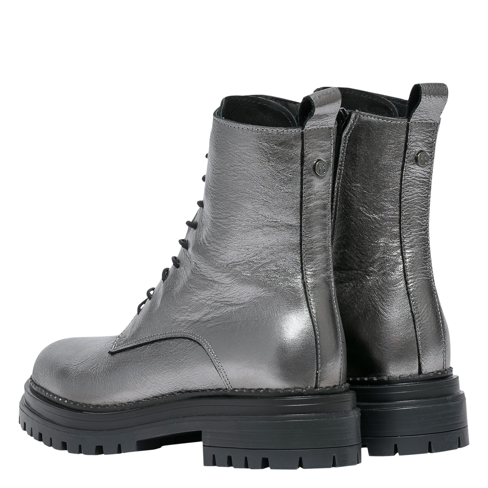 KLARINE - Boots en cuir | Argent