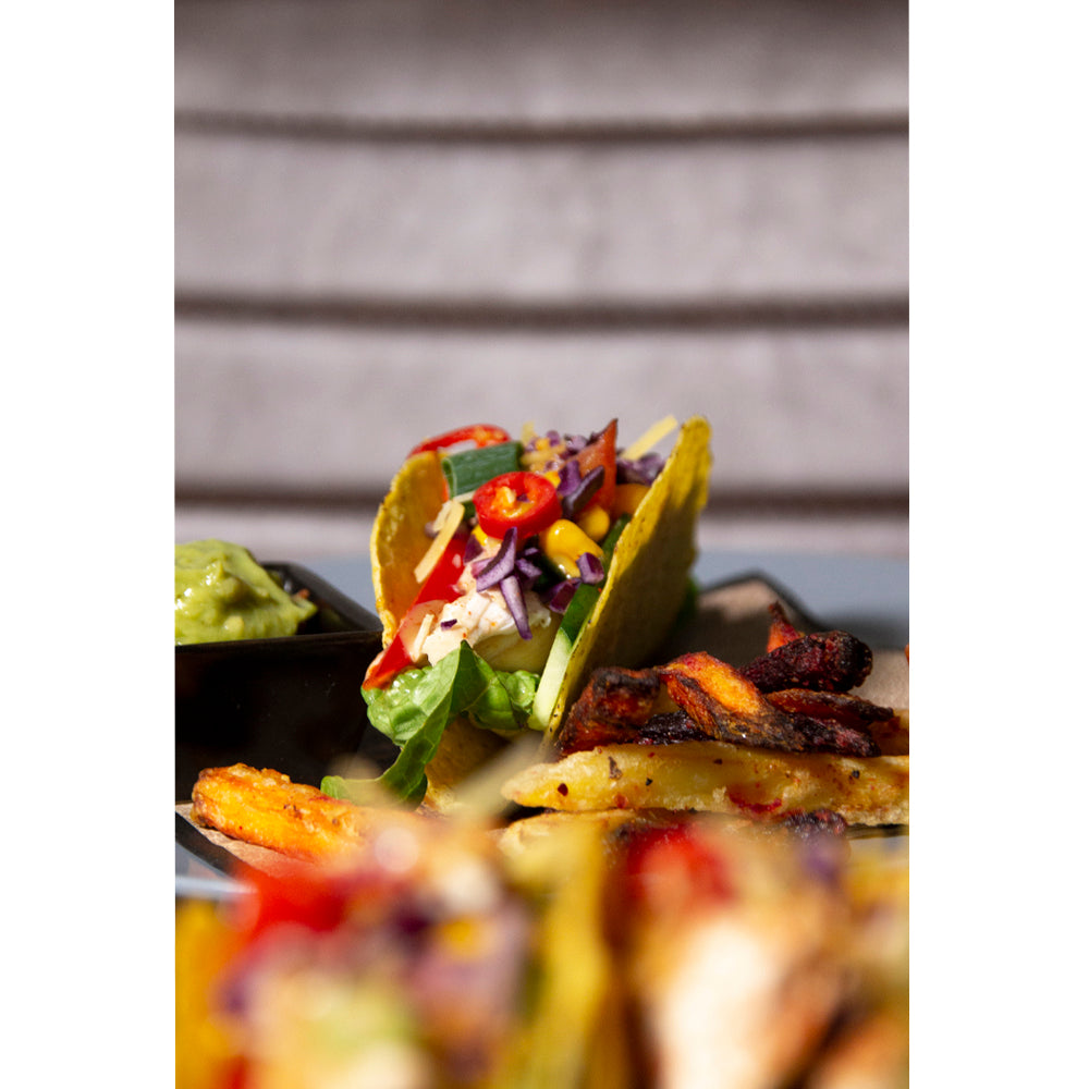 Krumble Taco en tortilla houder - Chroom