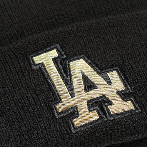 Bonnet Metallic Badge Los Angeles Dodgers Noir Doré
