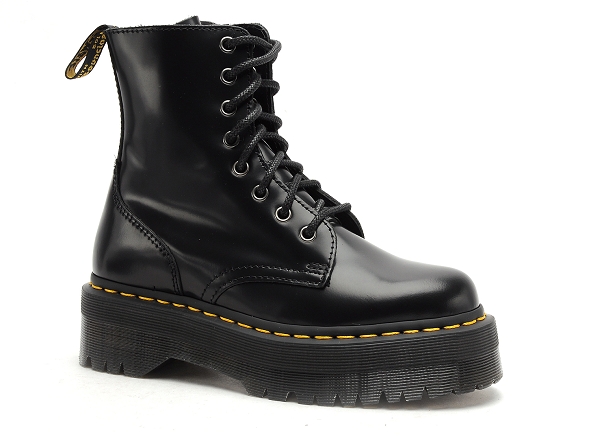 Dr martens boots bottine plates femme jadon smooth noir