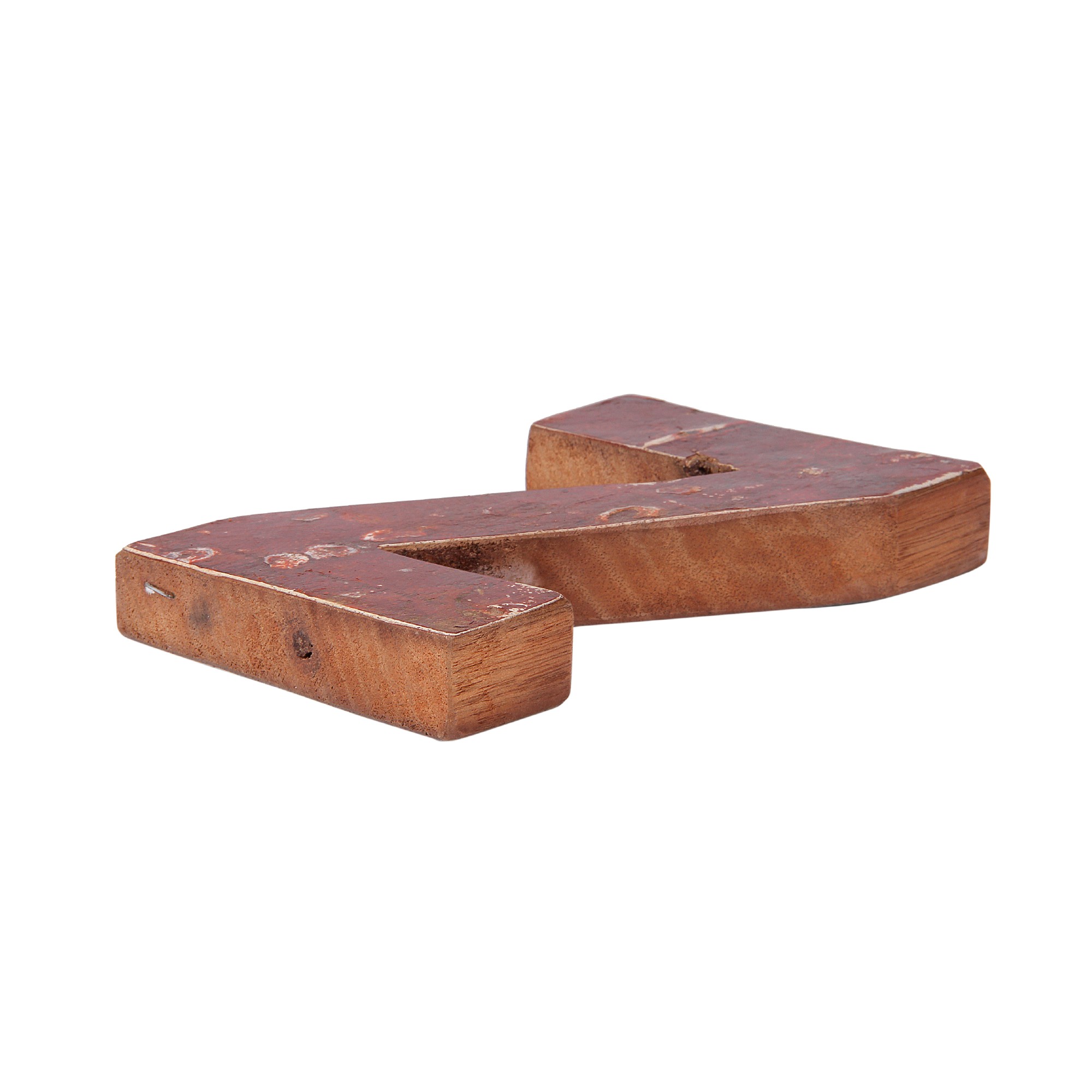 Holzbuchstabe 'Z', mehrfarbig, T 2,5 cm, B 13 cm, H 19 cm von fischer's lagerhaus