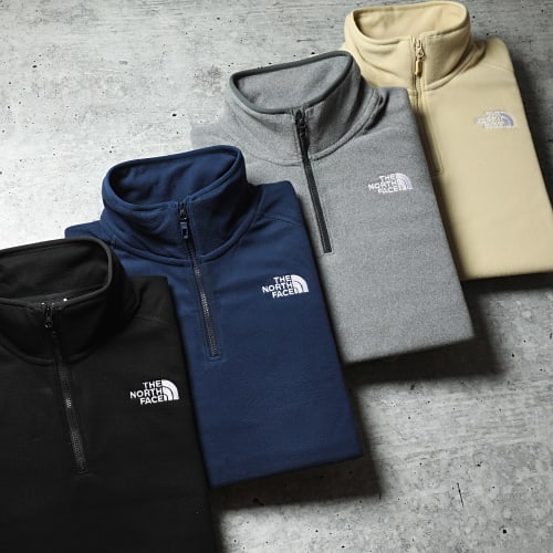 Sweat Col Zippé Polaire Glacier A855W Noir
