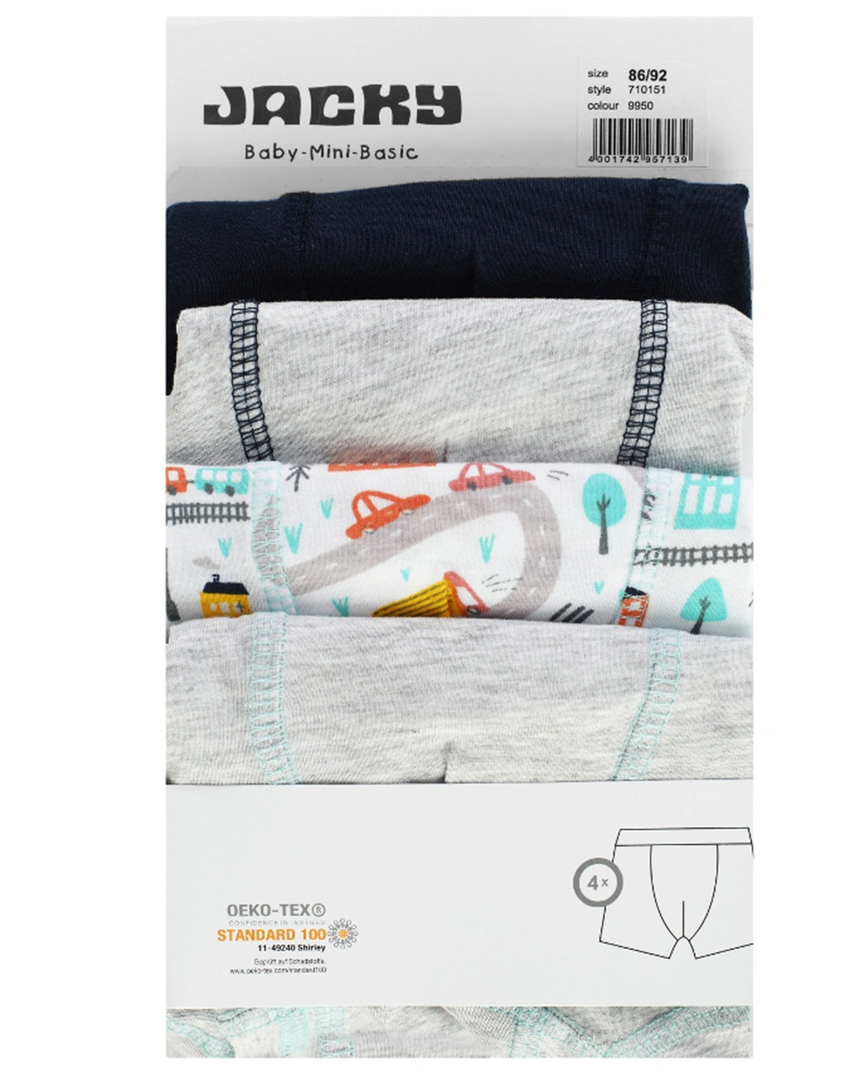 Boxershorts URBAN 4er-Pack in grau/navy