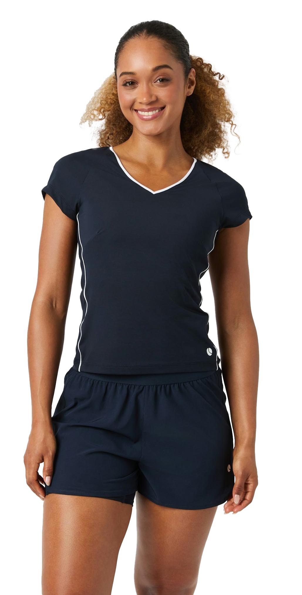 Ace V-Neck T-Shirt Dame NA002/Night Sky