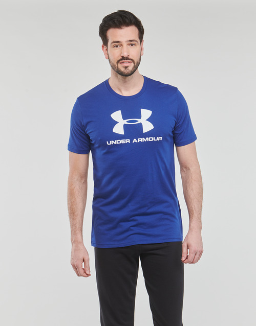 Under Armour - SPORTSTYLE LOGO SS - Bleu / Blanc / Blanc