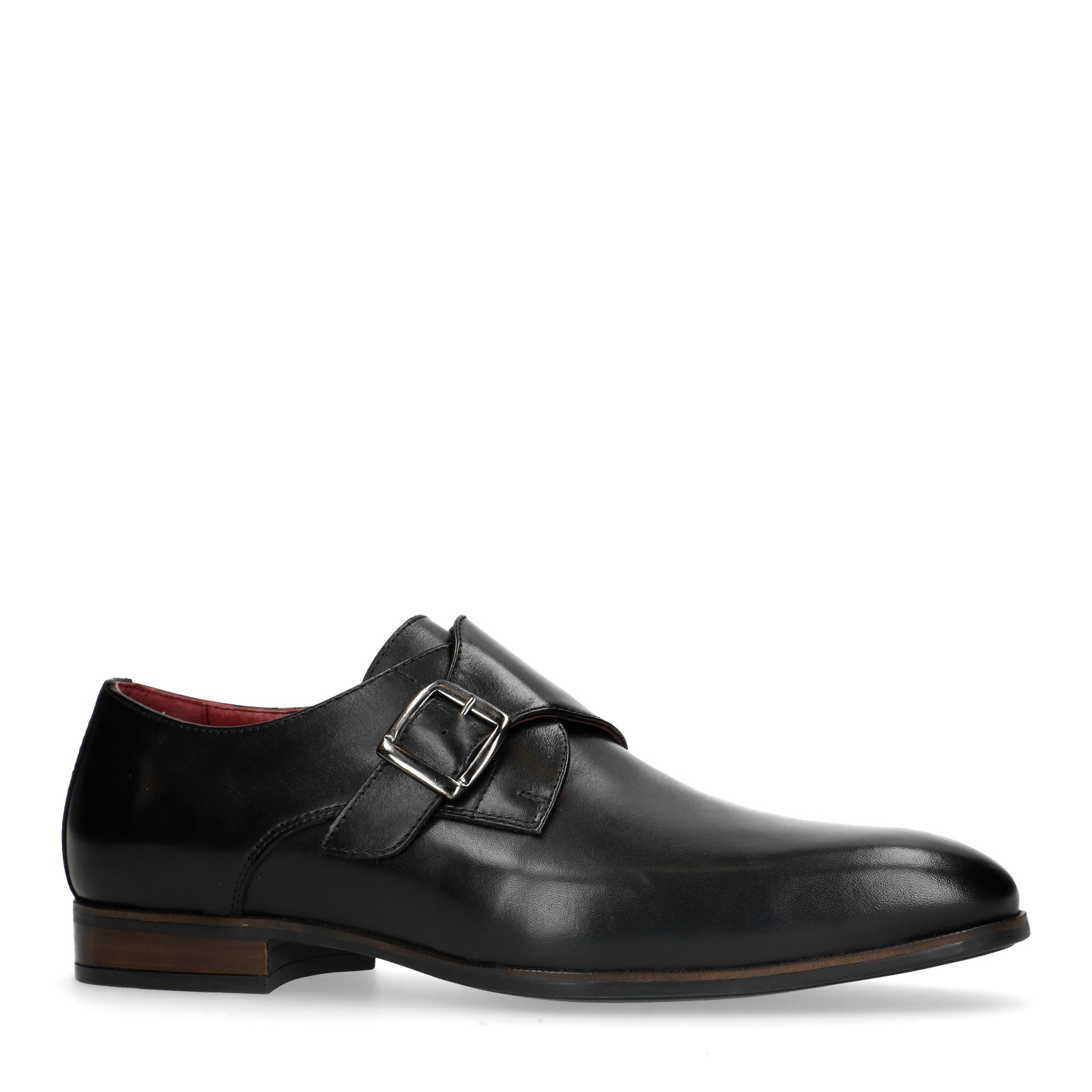 Zwarte leren gespschoenen