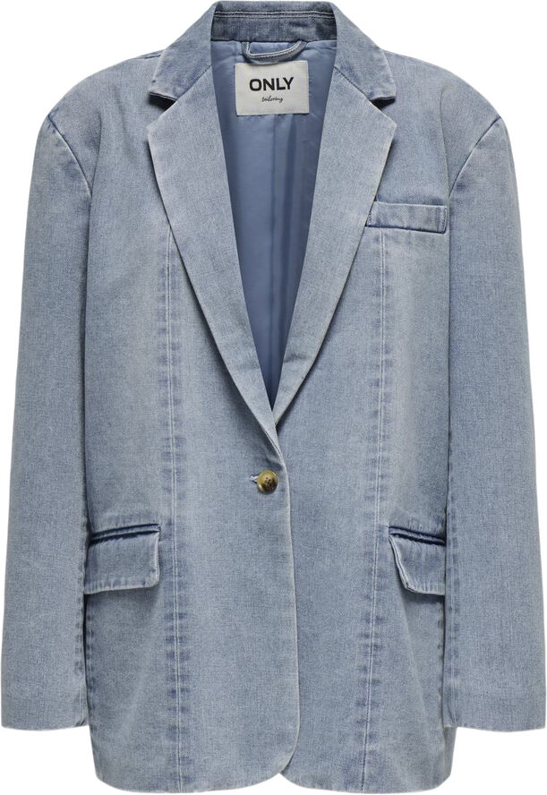 ONLY ONLCORY LS DNM BLAZER GUA Light blue denim