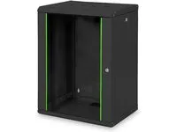 Digitus DN-19 16-U-SW, Vægmonteret stativ, 16U, 100 kg, 30 kg, Sort